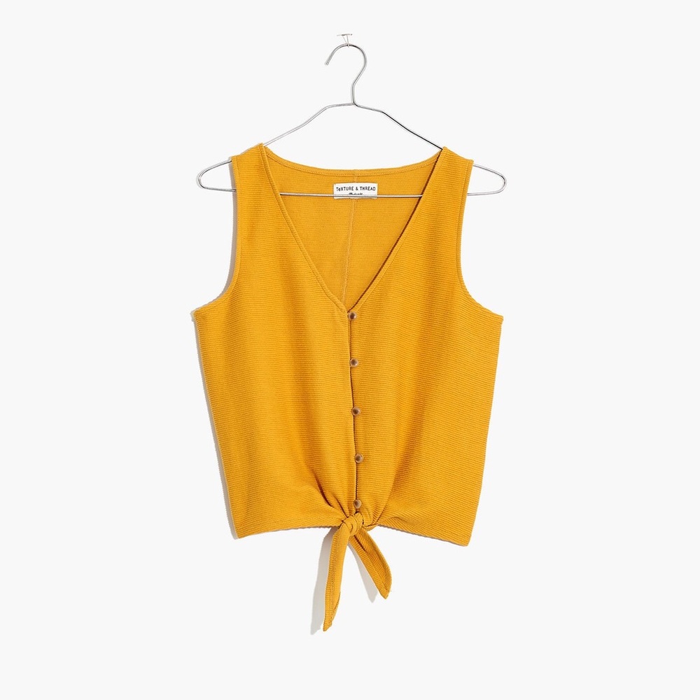 Madewell - Texture & Thread Button-Front Tank Top